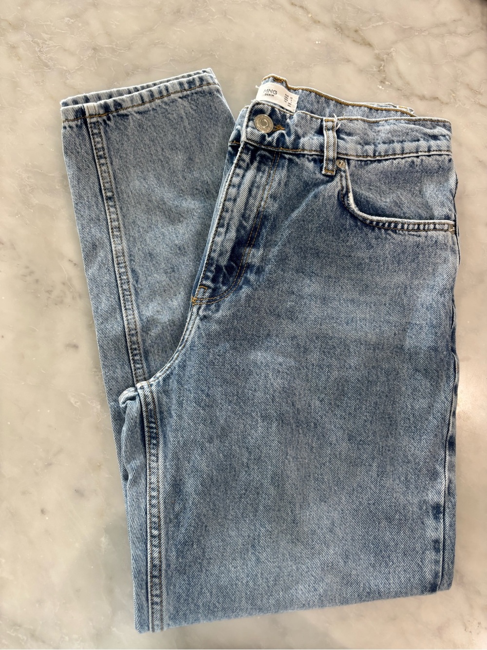 ✨Mango Women's 6 Mom Light Blue Boot Cut Jeans